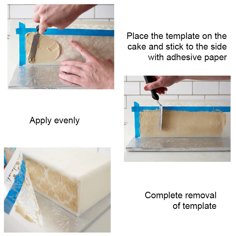 Wheat Spike Pattern Baking Templates Cake Stencil for DIY Craft Baking Cookie Cake Stencil Lace Boder Decorating Tool Bakeware