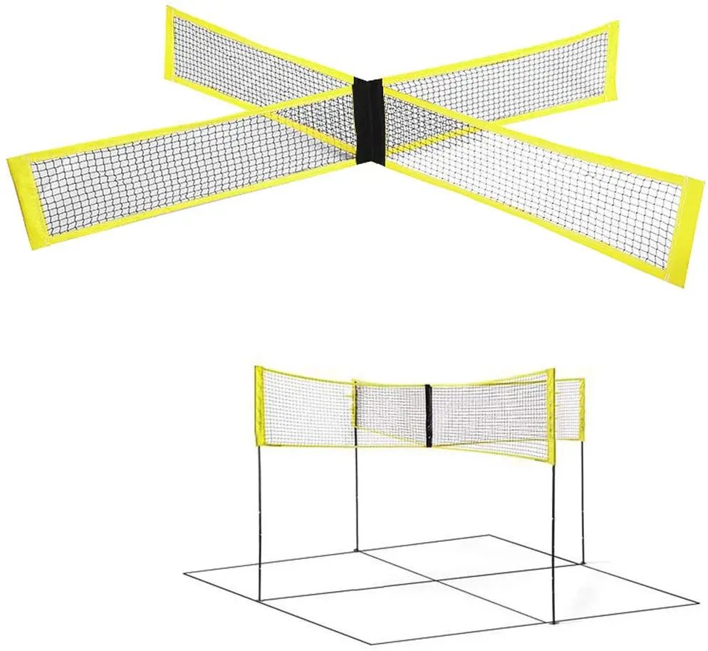 Прочная сетка для тренировки мячей с перекрестным волейбом, спортивная сетка для игры в бадминтон
