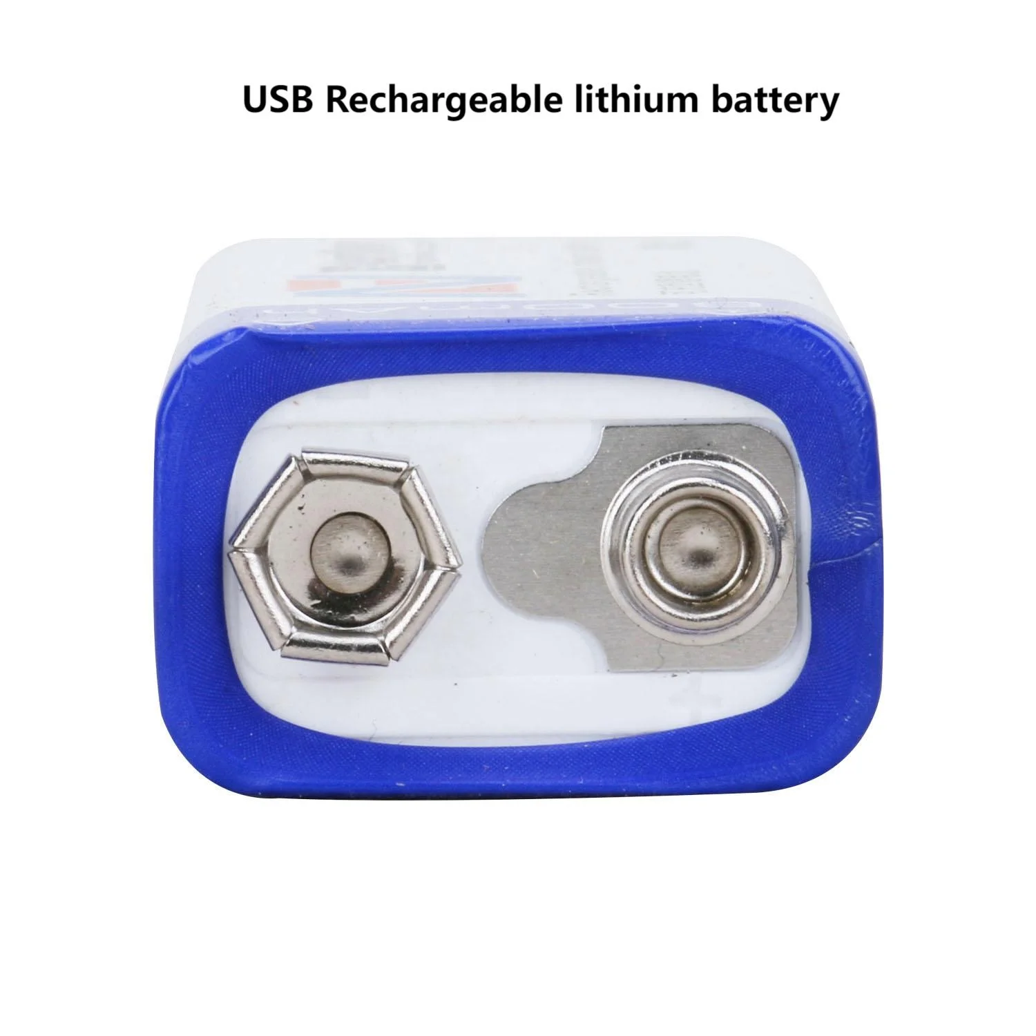 9V USB Rechargeable 600mAh Size NI-MH LI-ION Battery