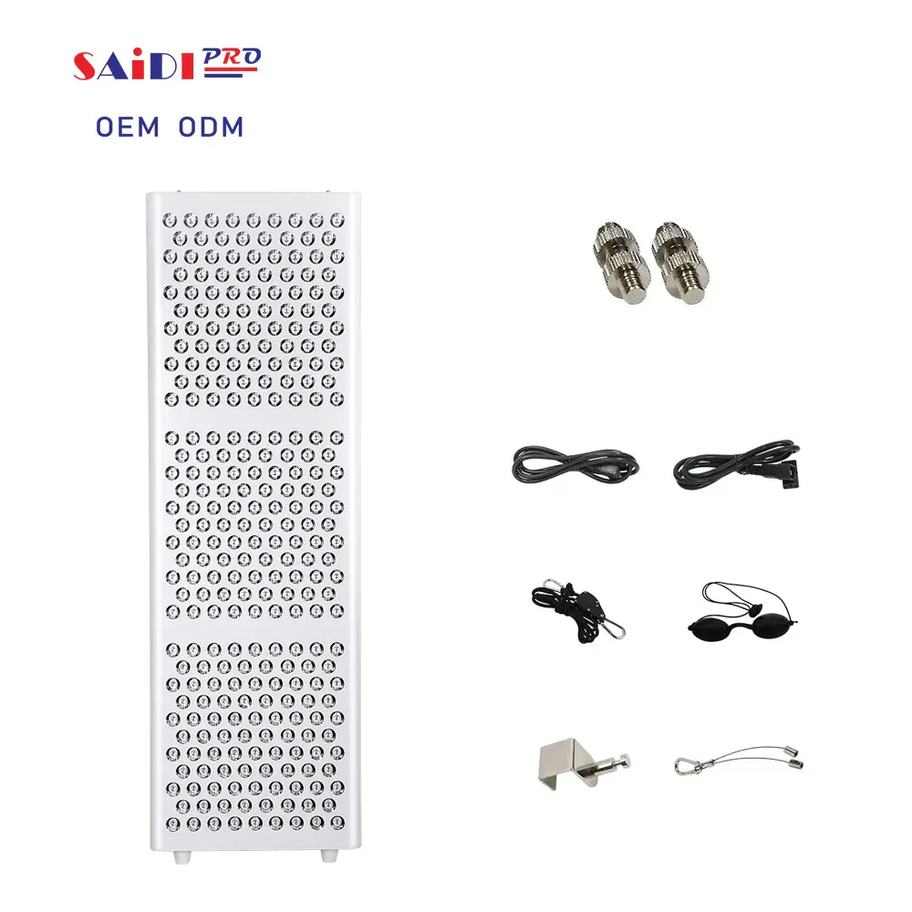 SAIDI Pulse Remote Frequency 660nm 850nm  NIR Pain Relief Full Body Home PDT Device LED Red Light Therapy Panel 1500W