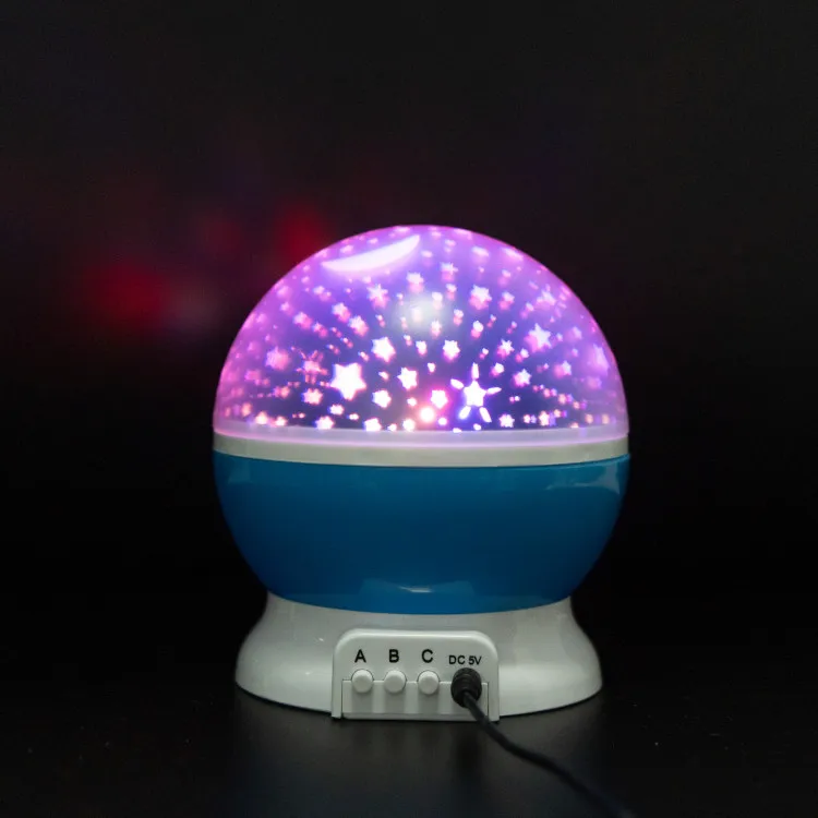 Romantic Rotating Spin Led Night Light Projector Children Kids Baby Sleep Lighting Sky Star Master USB Led Projector Lamp