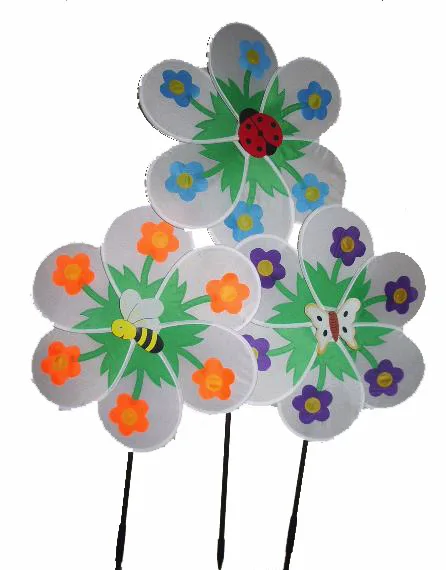 Garden spring single tulip flower yard windmill