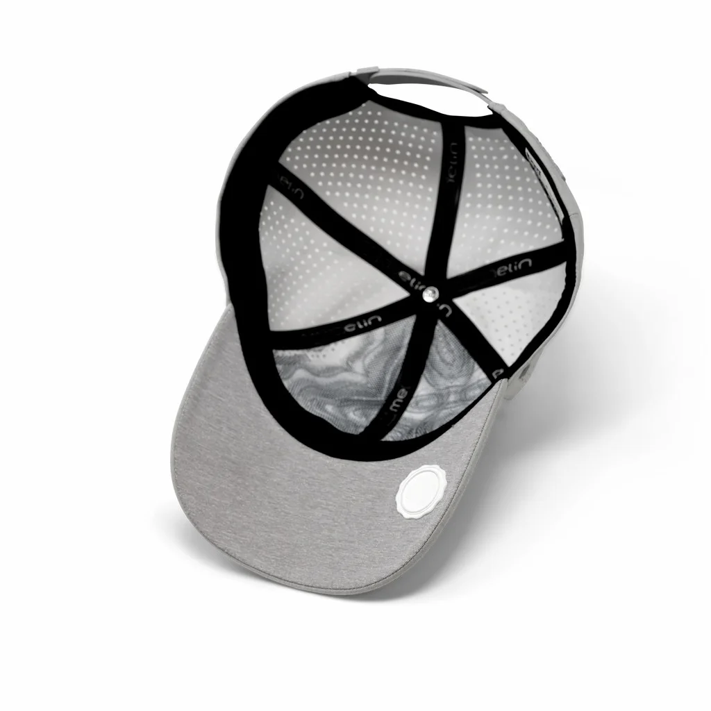 PVC rubber patch waterproof baseball cap, A-GAME BEAM custom logo laser cut perforated trucker hat sports caps snapback golf hat