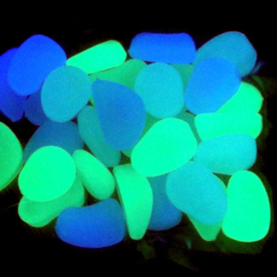 Glow In The Dark Garden Decorative Stone Luminous Lighting Pebble Stone