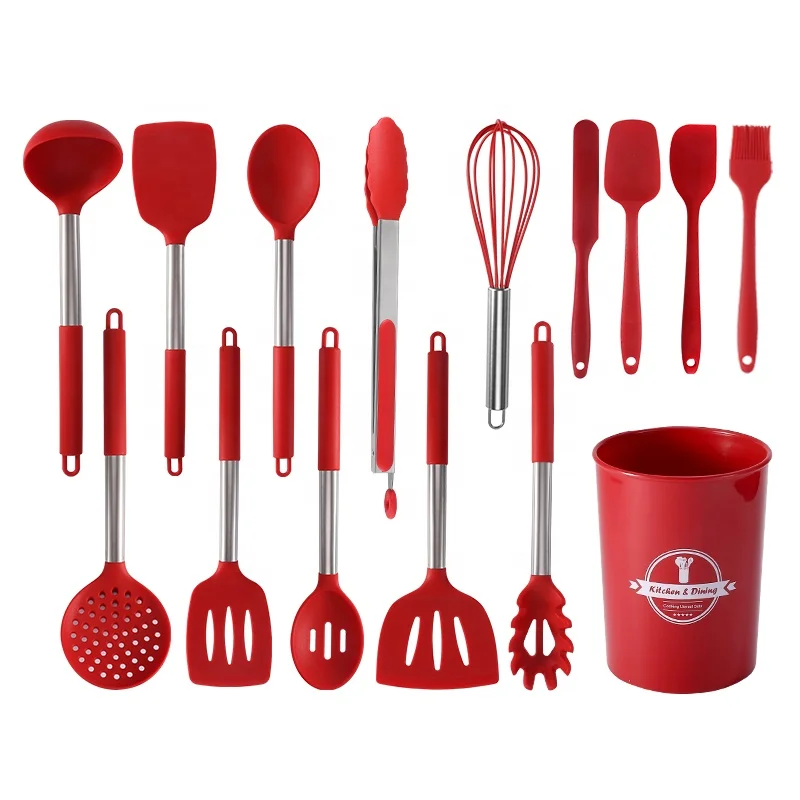 Multifunction Kitchen Accessories Kitchen Kitchenware Cooking Utensil Set Silicone Kitchen Utensil Set With A Bucket