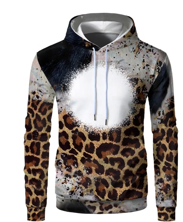 Hot Sale Large Size Tie Dye Hoodies Sublimation Print Polyester Colorful Men Hoodie
