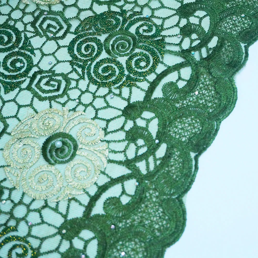 High quality  Nigerian Fabrics french lace 2019 Fashion lace african style Swiss voile lace fabric for wedding dress  SH16