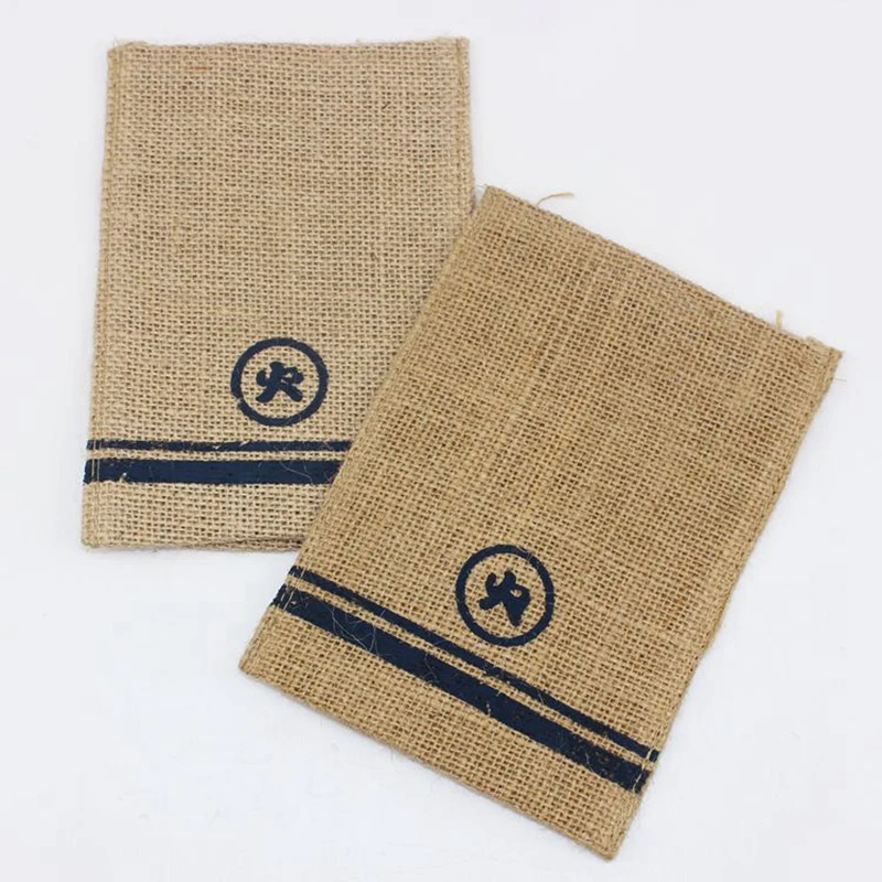 Wholesale Eco Linen Gift Packaging Pouch Customized Organic Cotton Drawstring Bag holiday gift bag christmas gift pouch