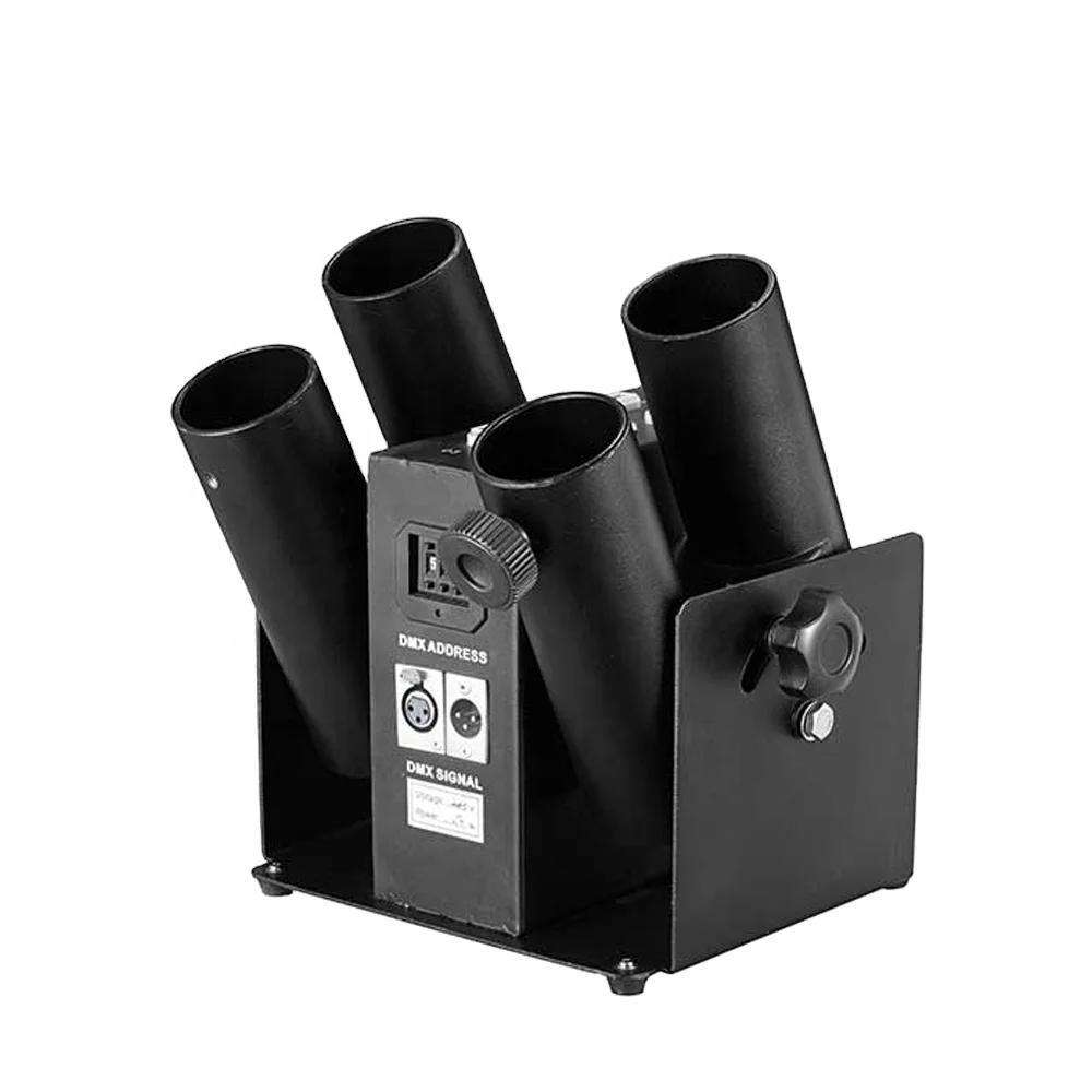 Сценический аппарат для конфетти DMX 512 с 4 головками сценический стрельбы вечеринки свадьбы сценического шоу церемонии