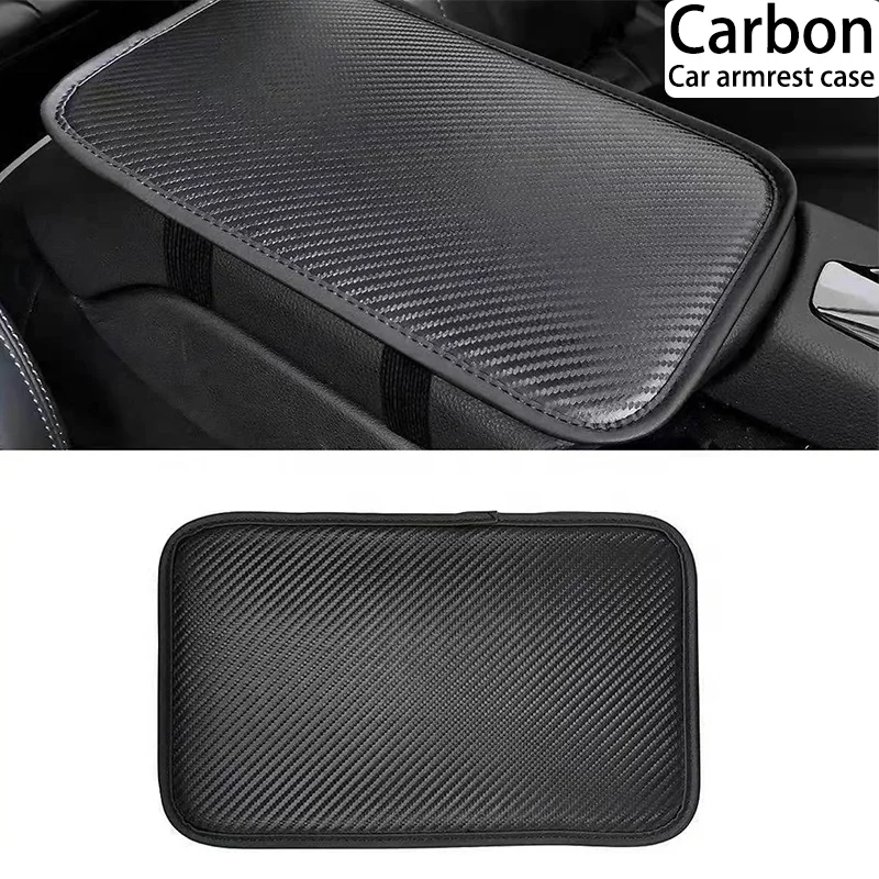 Armrest Box Cover Pad Case Protector Console Lid Protective Cover Universal car Memory Foam PU Leather  Car Center Console