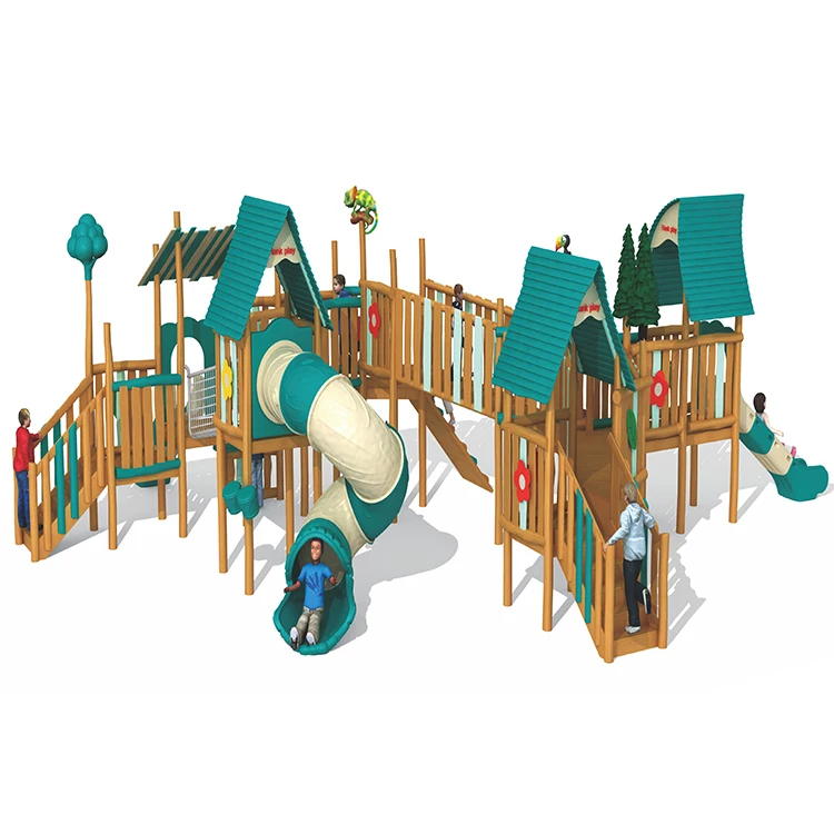 Bettaplay Hot sale kid playground outdoor equipment, commercial playground kids outdoor playground wood