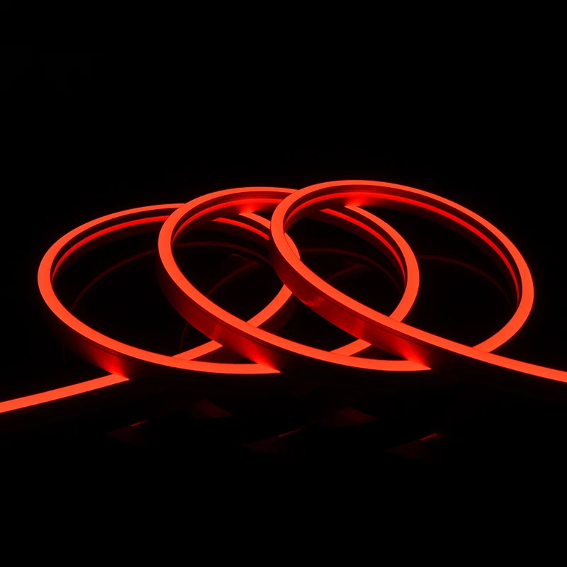 2835 60D/meters Led Neon Lights12/24V 6*12mm LED Lights Sign 3D LED Illuminated Red Neon Sign