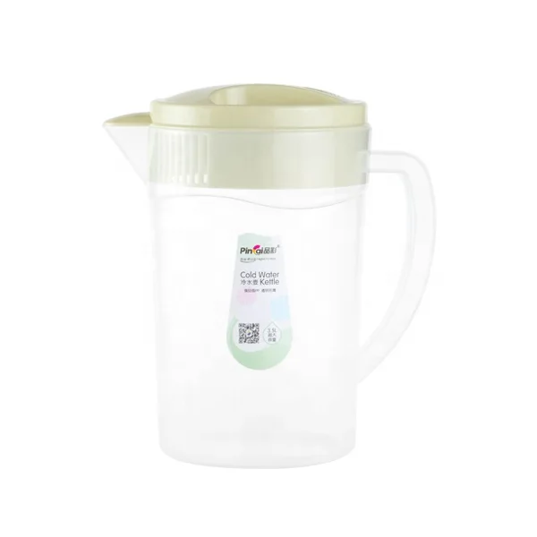 2.4L transparent pp plastic beer/tea/water pitcher BPA free plastic water jug with lid