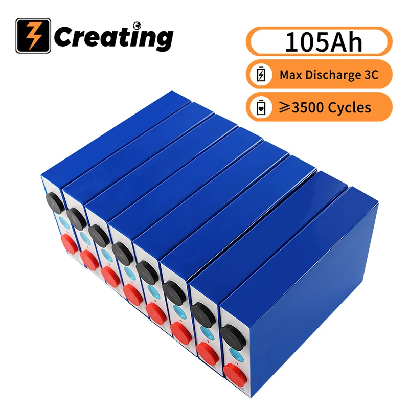 100Ah 105Ah 3,2 V литий-ионная батарея 12В 24В 48В Lifepo4 батарея
