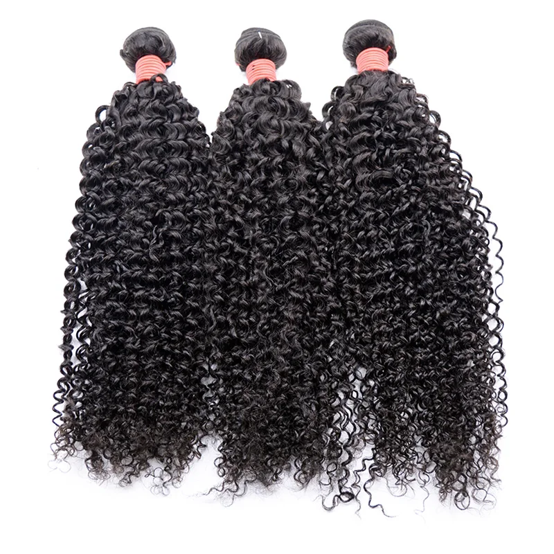 Borui isee malaysian 30inch deep curly kinky curly hair bundles
