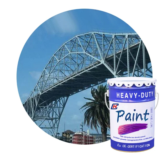 Неорганический-богатый температуры и устойчивыми к коррозии термостойкая краска цвета краска для стальной конструкции моста