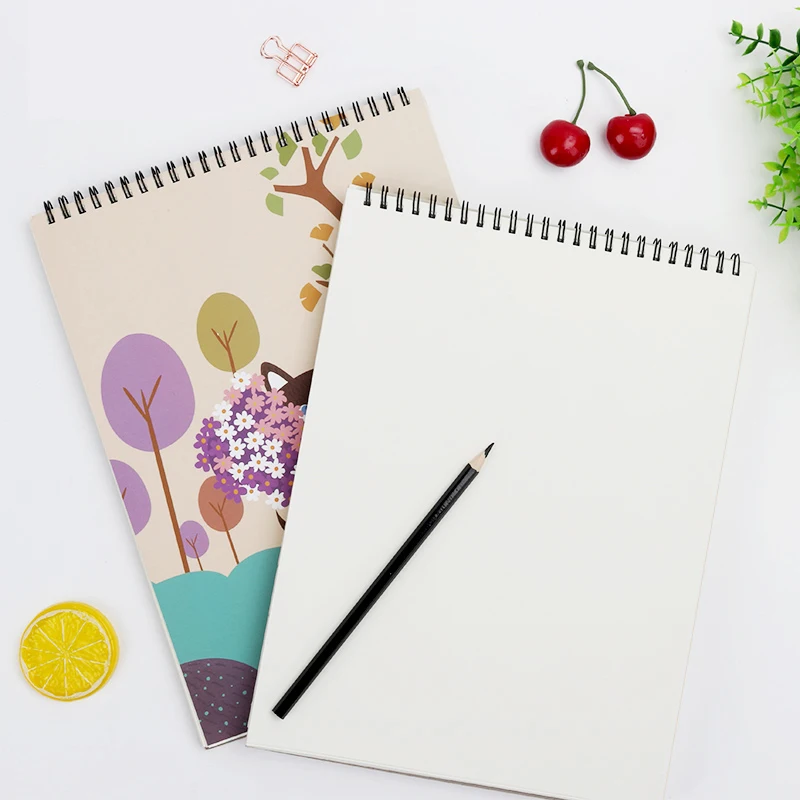 
Stationary supplier customized school origin type hardcover recycled A4 sketch book Practical Paper sketch books 