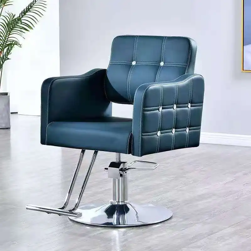 Wholesale Cheap Kids Antique Red-brown Pu Electric Professional Hydraulic Hairdressing Salon Furniture Barber Chair