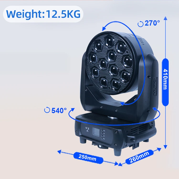 2024 NightClub Lights Disco Move Head Stage Lights RGBW 4In1 Zoom Led Dmx Control For Dj Night Club Wedding Church Mini Theatre