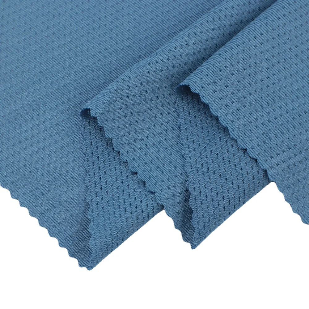 Качественный полиэфирный 11% сетчатый спортивный эластичный жаккард для велоспорта одежда активного отдыха переработанная ткань из спандекса