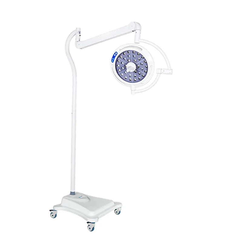 High Power Operating Room Shadowless Lamp Portable Floor Stand Mobile Shadowless Lamp Adjustable