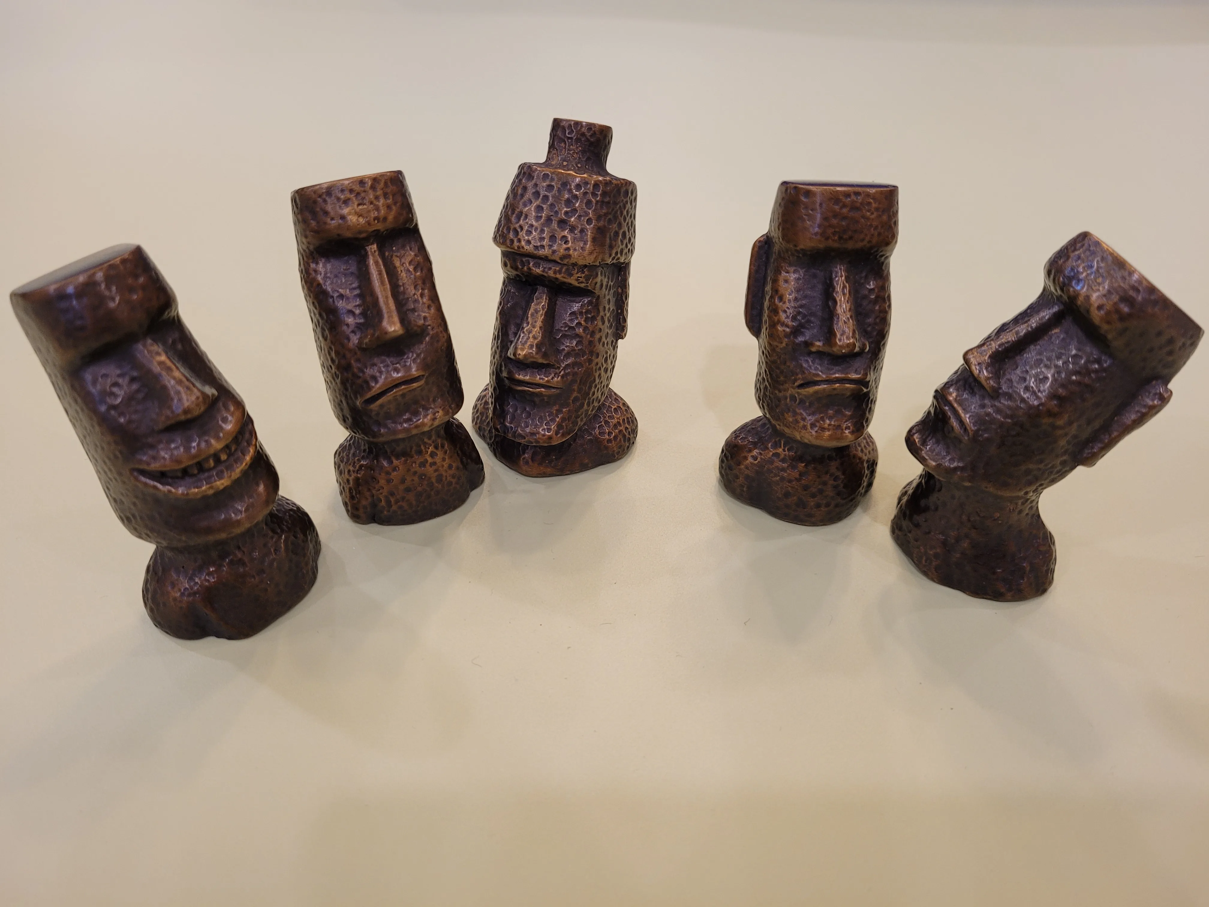 Brass home decoration Easter Island statue Copper art craft