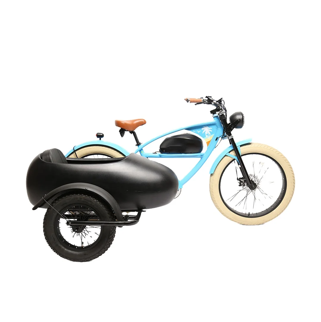 CHONGQING JIEAUTE 48v Electric Bicycle  E BIKE 3 wheel electric motorcycle two seats electric tricycle hot sale side seat