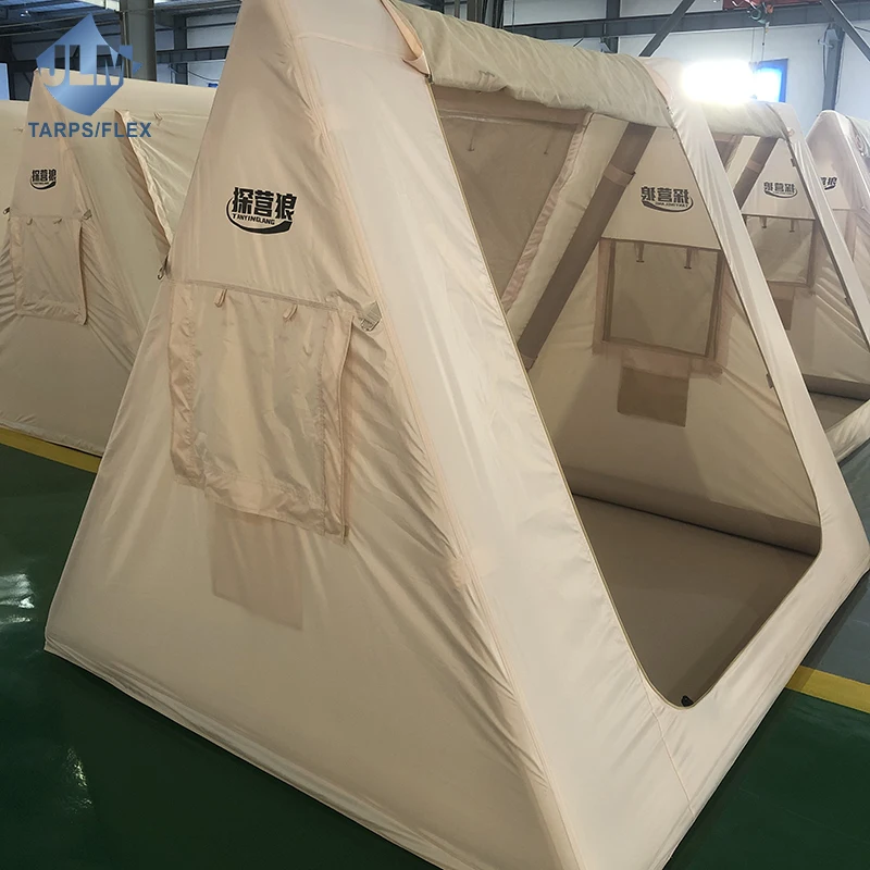 Custom camping hiking tend Self Supporting Structure portable Inflatable House Tent