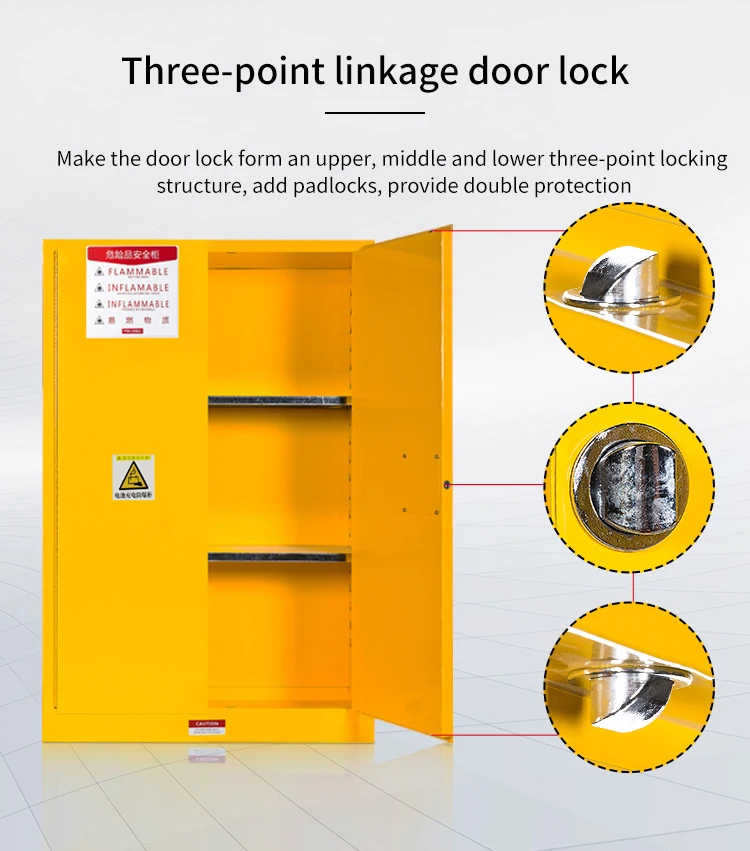 Automatic Door Safety cabinet for storing flammable liquids Laboratory