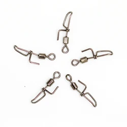 Sea Fishing Rigs Cascade Clip Down Rolling Swivels With Bait Clip Fishing Swivels Connector