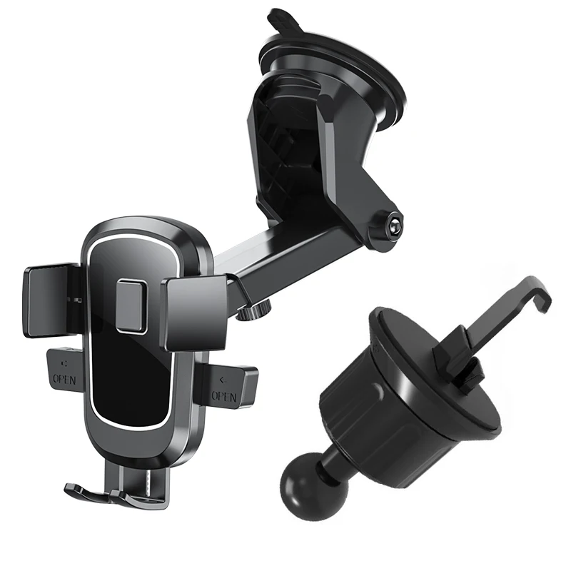 Factory Price car 360-degree Rotating Two-In-One air Outlet Mobile Navigation Car Phone Holder Bracket Windshield Bracket Mount