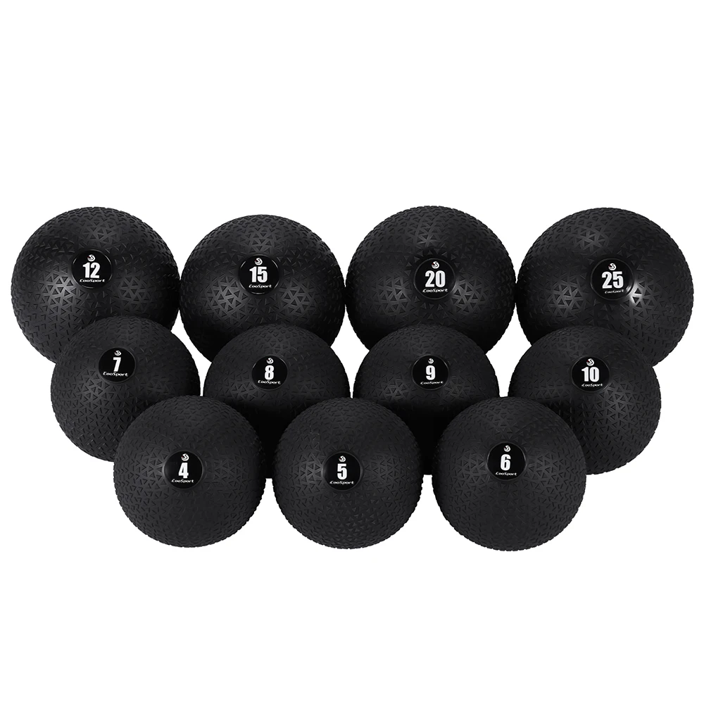 Sand-Filled No-Bounce Heavy Duty Slam Ball Weighted Training Ball Lbs Workout Exercise Fitness PVC Medicine Ball