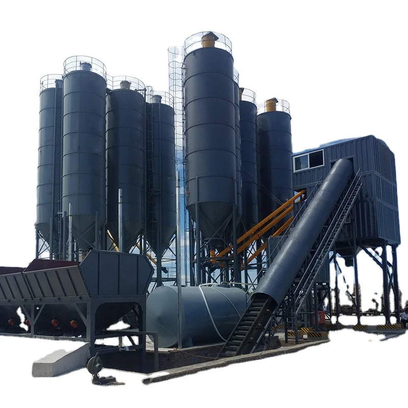 HZS60 concrete batching mixer plant high performance concrete batching plant