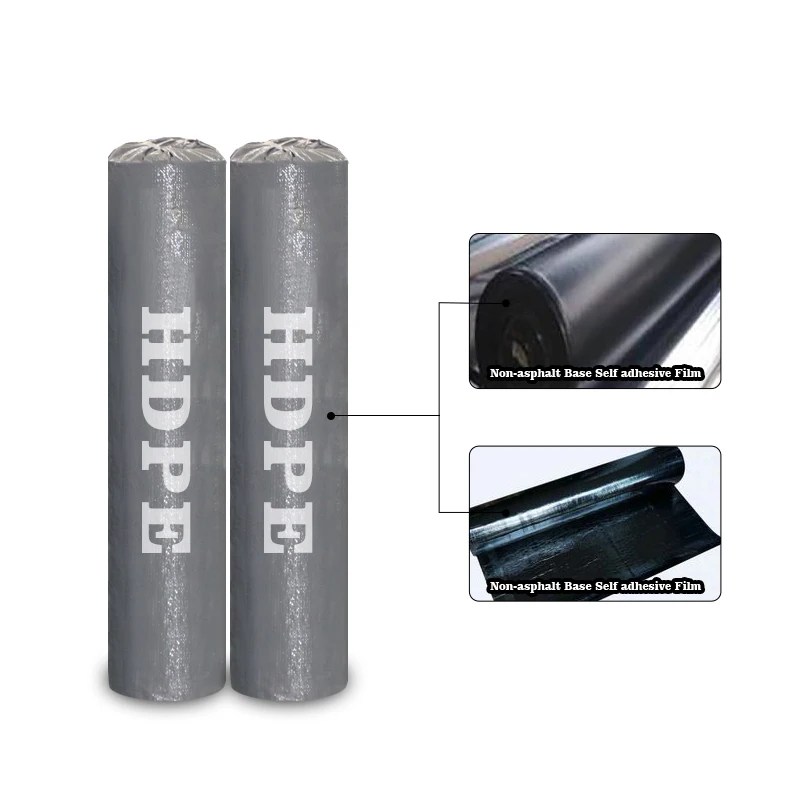 Лидер продаж, высокопрочная полимерная самоклеящаяся пленка HDPE 1,8 мм, 2,0 мм, водонепроницаемая мембрана