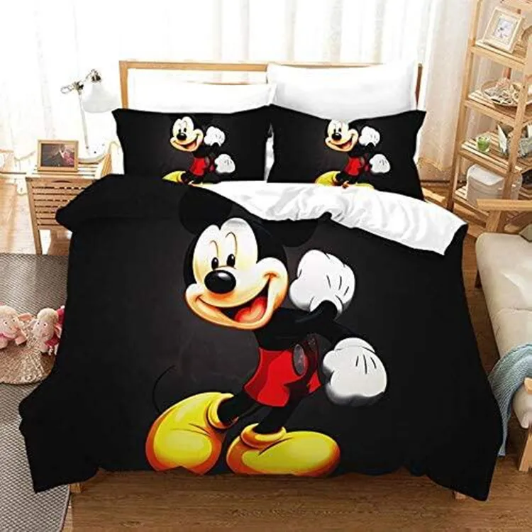 Custom 3d print kids duvet cover comforter quilt bedsheets curtain and bedding sets with matching curtains