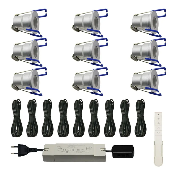 IP65 dc12v mini led veranda downlights set