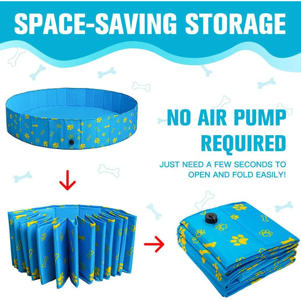 A01 Custom logo Dog Swimming Pool accessories Collapsible PVC Pet inflatable portable ice bath tub pcp cold plunge