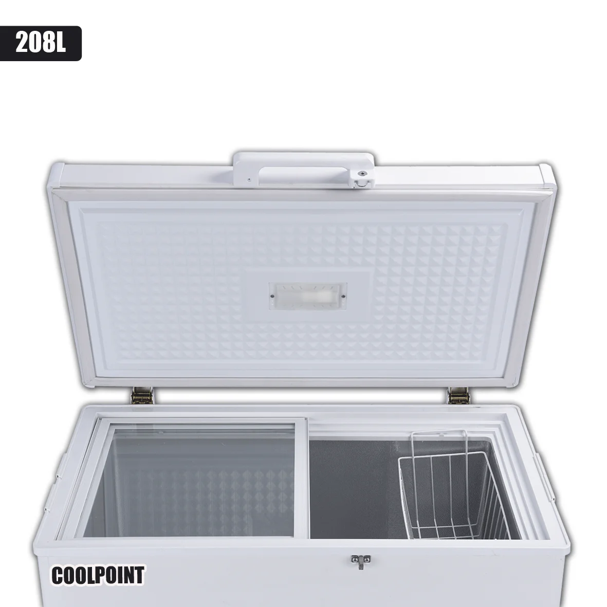 
12 В/24 В постоянного тока, 208 литров, солнечная морозильная камера, морозильная камера с одним температурным режимом 