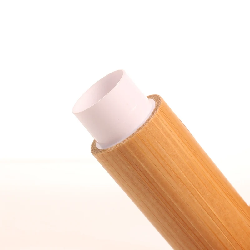 4.2g MOQ 10 pcs Custom Your Own Logo Lip Scrub Tube Bamboo Lip Balm Tube with Cheap Price Accept Printing Customization