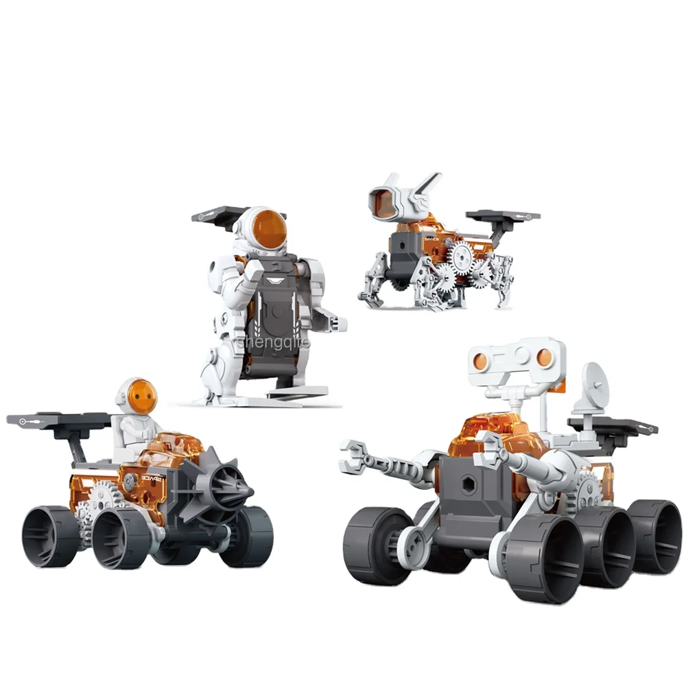 LK Toys 3-in-1 Building Science STEM Kits Footballer Sharpshooter Gripper RC Robot Solar Energy Saltwater Power Battery Power