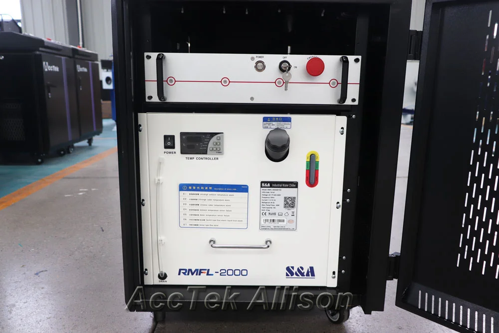 500w Water Cool High Speed Laser Pulse Cleaning Metal Surfaces Wood Glass Fiber Chromium Oxide Laser Cleaner