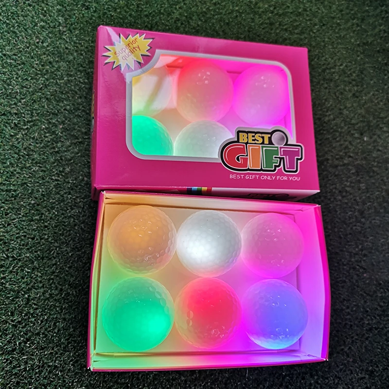 Colorful LED Glow Golf Ball Manufacturer Gift Set Golf Ball