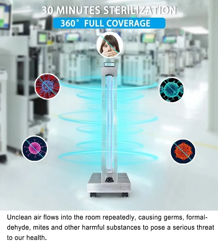 
New Arrival Large Indoor Space Quartz Ultraviolet Germicidal 150W 185nm Ozone 254nm UV Light Sterilize UVC Lamp 