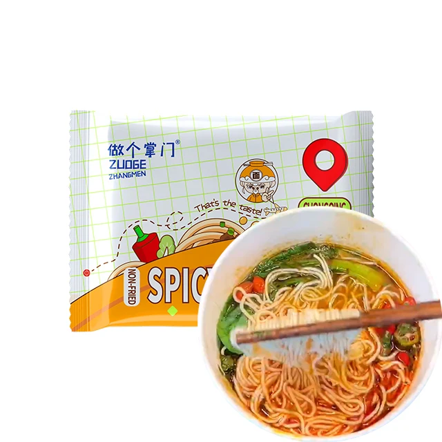 Оптовая продажа лапши вкусный суп Халяль OEM пакет упаковки вкусные острые ароматы Чунцин оптовая продажа лапши быстрого приготовления