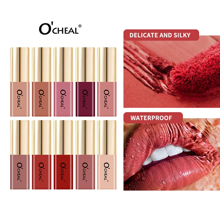 Wholesale Lip Gloss Private Label Matte Liquid Lipstick Waterproof Lightweight Lip Glaze Long Lasting 12 Colors Lip Gloss