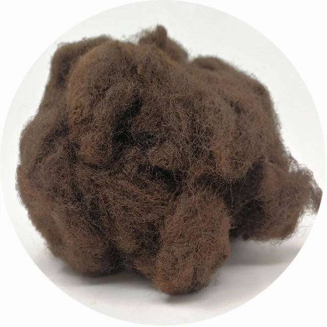 GRS Certified Recycled Brown Polyester Staple Fiber