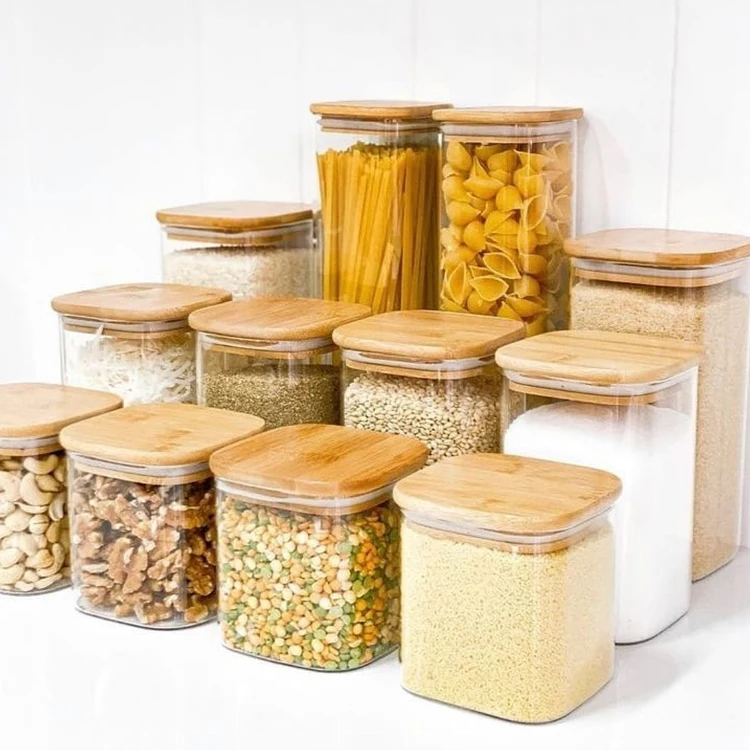 kitchen container storage jars with lids glass food jars containers unique spice jar