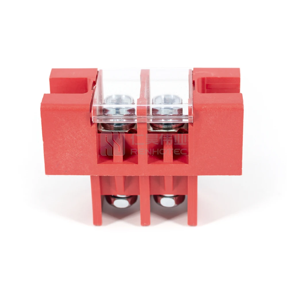 45amp Black Barrier Fixed Terminal Block Cover Connector 0.5-1.5mm2 TB1503 Screwless Wire Spring Cable Terminal Block