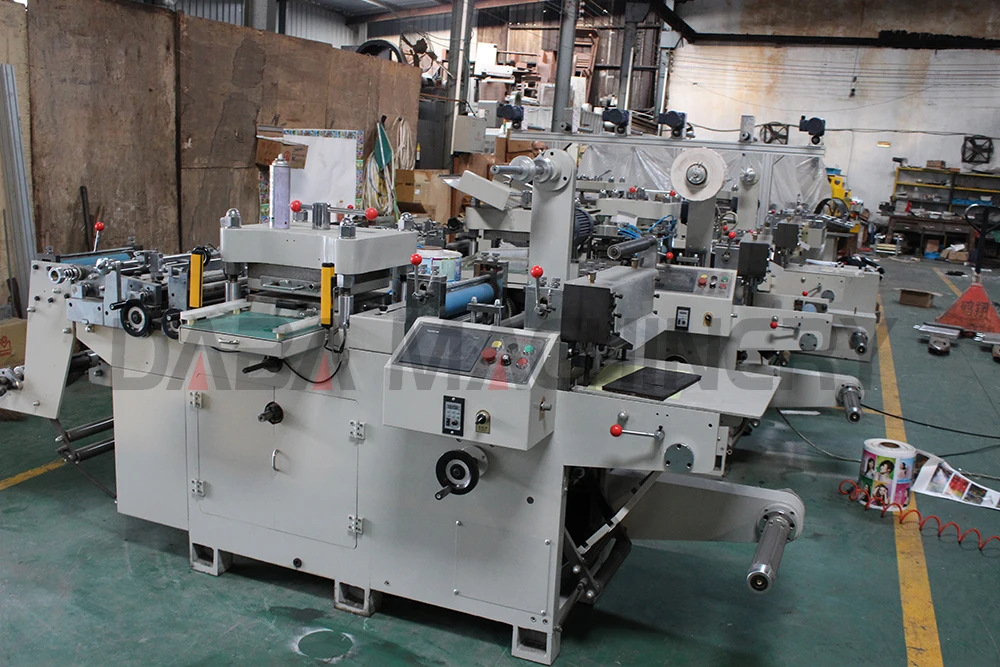 DBMQ-320 flat bed flatbed sticker paper label automatic die cutting machine