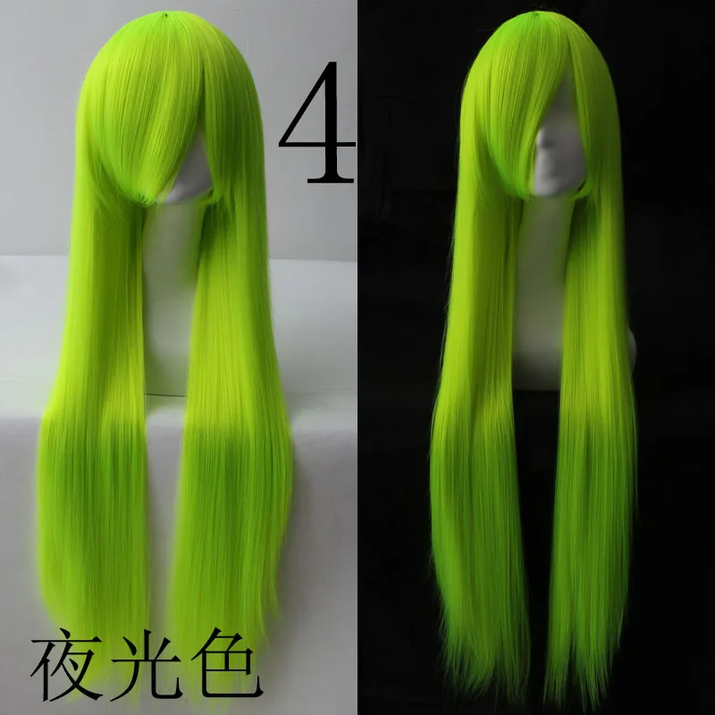 Colorful Beauty 39 Inch 100cm Long Straight Anime Cosplay Wig Party Wig for Halloween Cosplay